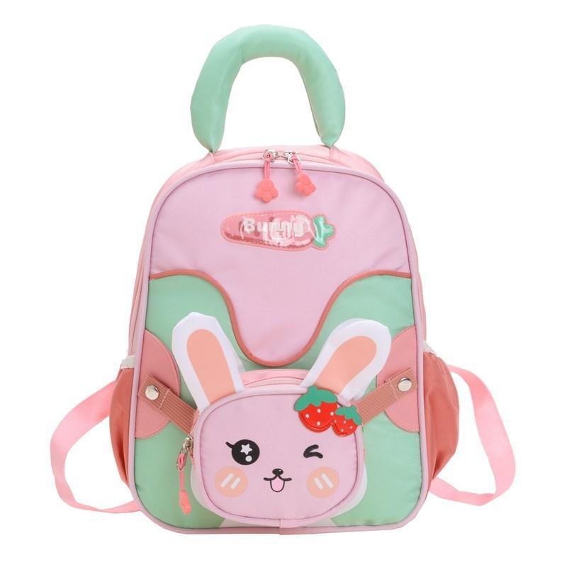 

Kids Backpack For Preschoolers With Breathable Nylon And Animal Prints For School Use Green