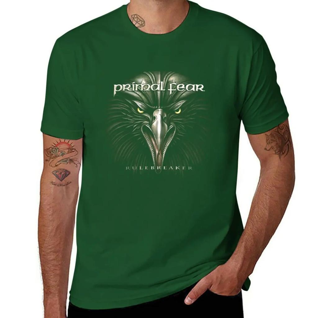 Nuova T-shirt Primal Fear Rulebreaker Rock abbigliamento vintage t-shirt ad asciugatura rapida magliette da allenamento uomo nuovo modello 2025