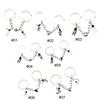 2 Pieces Fashion Spaceman Keychain Cool Astronaut Keyring Heart Magnetic Robot Keyring Car Holder Backpack Charm