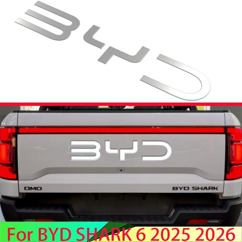 For BYD SHARK 6 2025 2026 Car Accessories ABS Rear Trunk Car Decoration With Sequin Modification