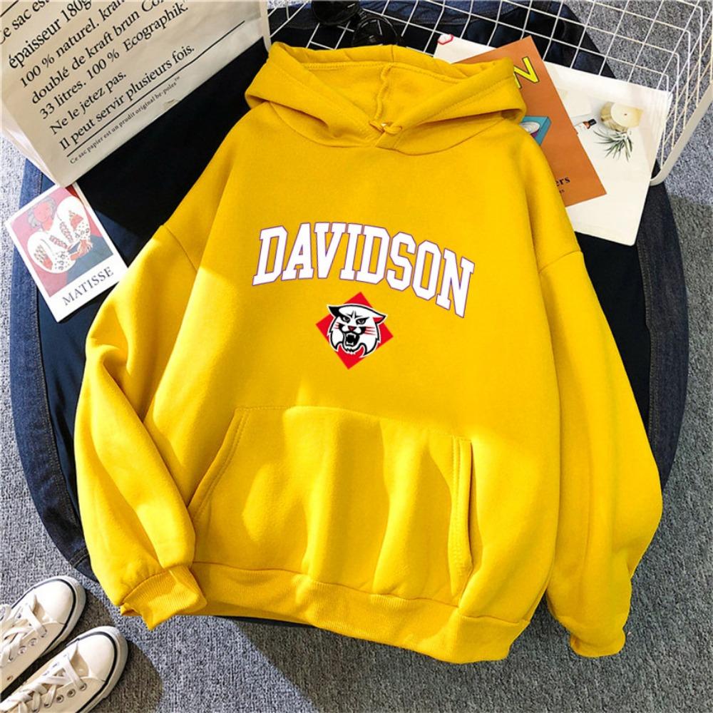 Women Hoodies Davidson University Print Hip Hop Woman Casual Pullover Unisex Streetwear Harajuku Clothes Hoody