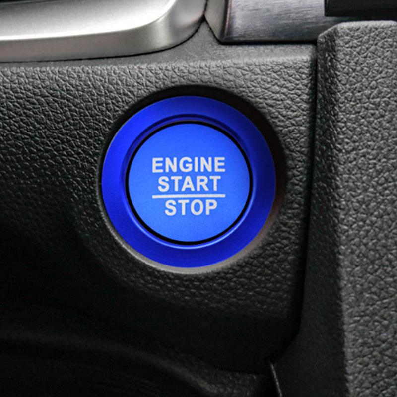 

Honda Civic Start Button Aluminum Decoration Ring Silver [Outer Ring]