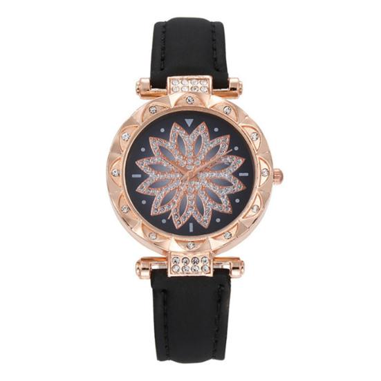 Set Women Watch Earrings Necklace Ring Kit Luxury Elegant