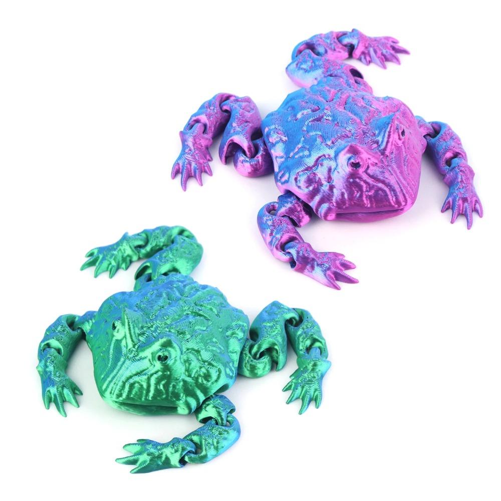 Integriertes Gelenk bewegliches Geschenkornament Dekoration Kleintier 3D-Druck Kröte Kinderspielzeug