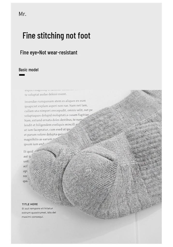 Herren Dicke Baumwoll-Sportsocken - Atmungsaktiv, Schweißabsorbierend, Basketball- und Laufsocken