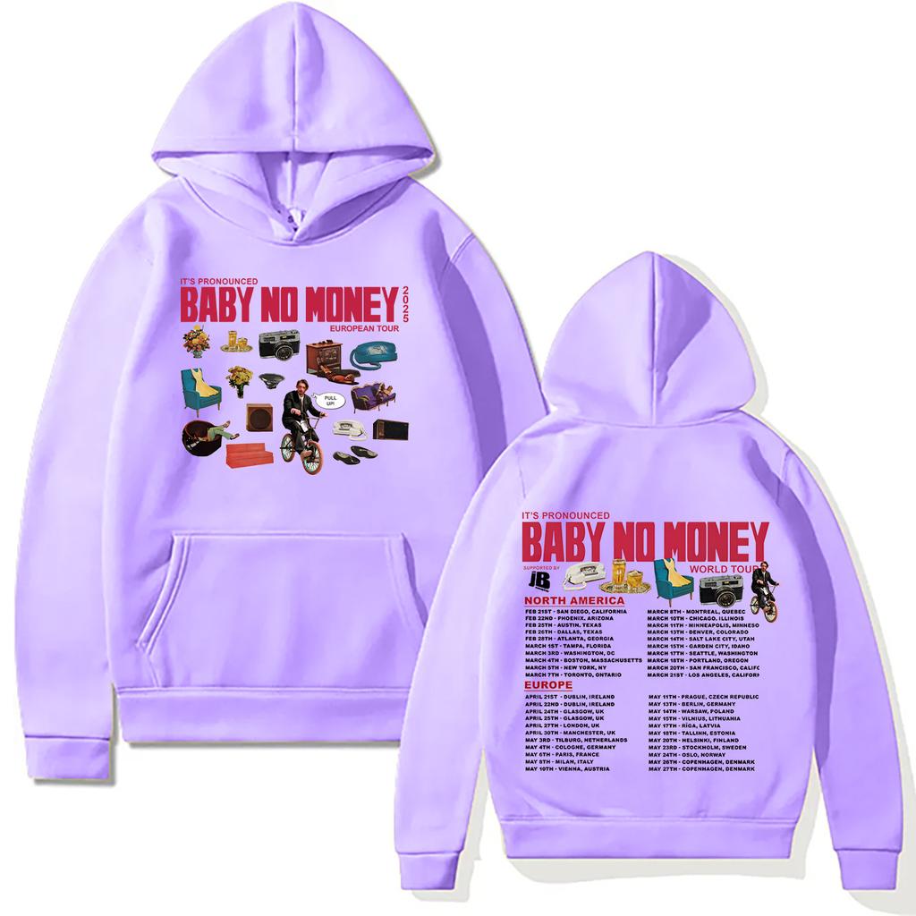 Bbno$ New Hoodies It's Pronounced Baby No Money European Tour 2025 Sweatshirt Men Women Pullovers Harajuku Creative Fall Clothes