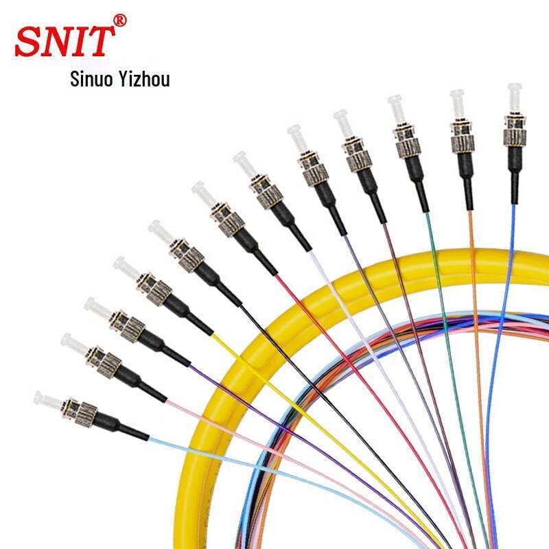 SNIT 12-Core Single-Mode Fiber Optic Pigtail