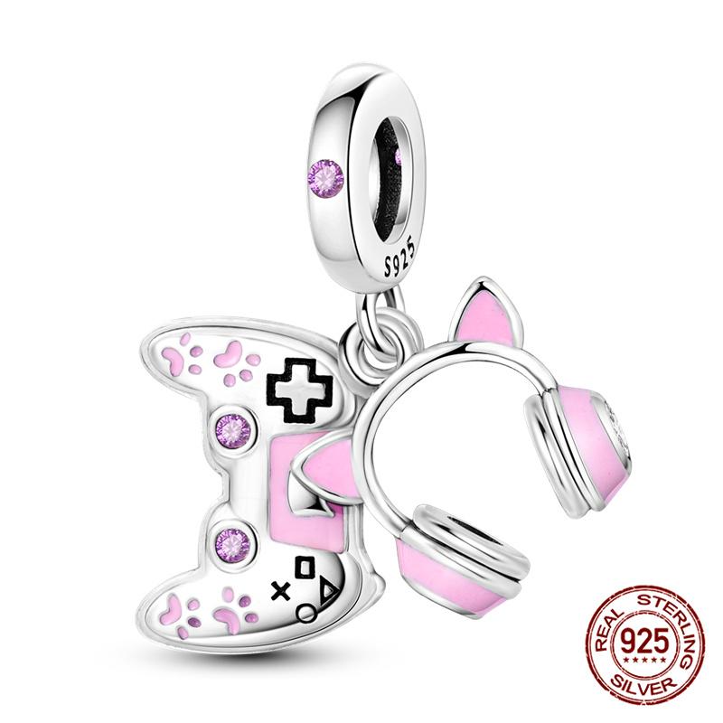 100 Copper Bluetooth Headset Charm Bead Charms Beaded Compatible With Authentic Bracelets Do It Yourself Jewellery Making Women Gifts