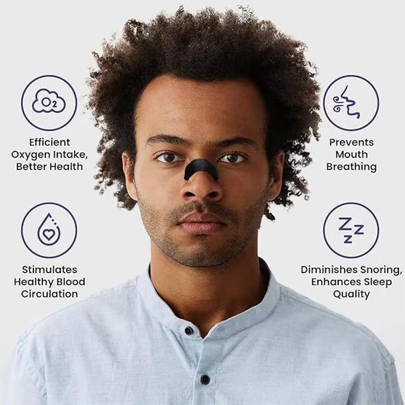 Breath Nose Strips For Better Sleep Sweatproof Sports Anti Snoring Breathe Nose Strip Magnetic Nasal Strips Reduce Snoring