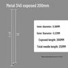 200mm Precision Stainless Steel Dispensing Needle with Pointed and Flat Tips