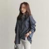 Spring Autumn Women's Striped Blouse Long Sleeve Single Breasted Casual Loose Korean Shirts Top Female