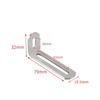 L-shaped Stainless Steel Angle Code Adjustable Load Bearing Right Angle Bracket Connector Furniture Fixer Shelf