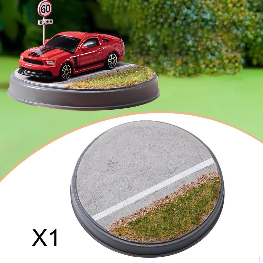 1/64 Highway Diorama Model Car Figure Display Stand Home Decoration Collectible Ornament Scenery
