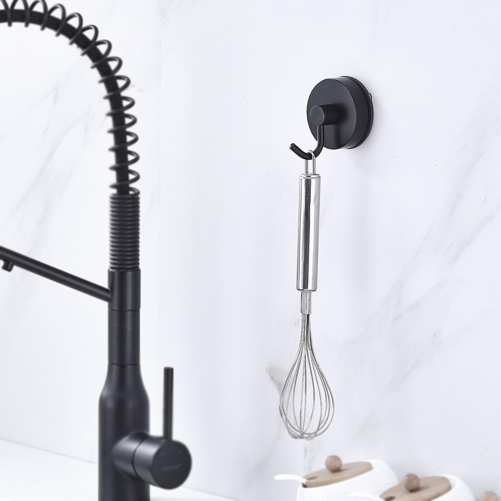 Shower Towel Hooks 2-Pack Gold Suction Cup Hooks - 11lb Capacity Removable Hooks For Shower, Kitchen & Glass Surfaces Suction Cup Towel Hooks