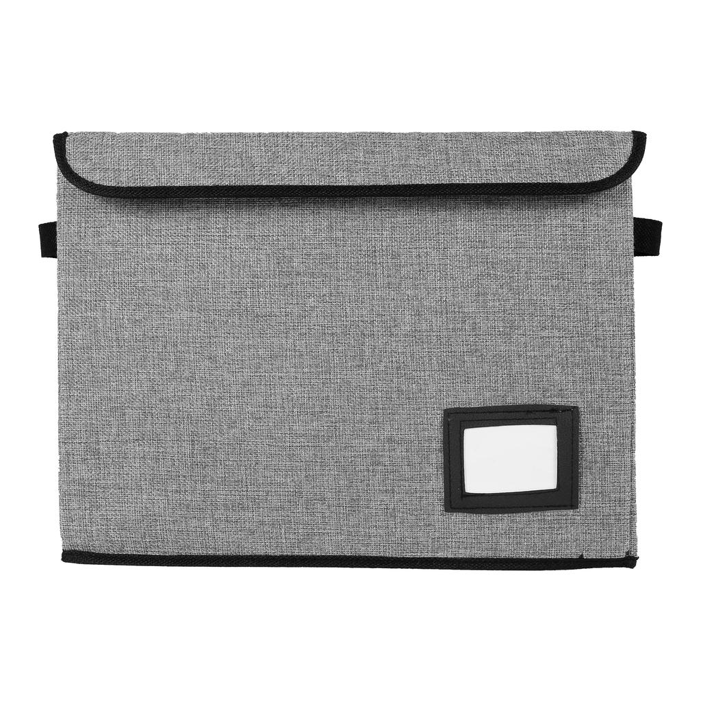 New Foldable Clothing Storage Box Washable Comic Book Storage Bin with Handle Enclosed Lid Multipurpose Organizer for HomeOffice