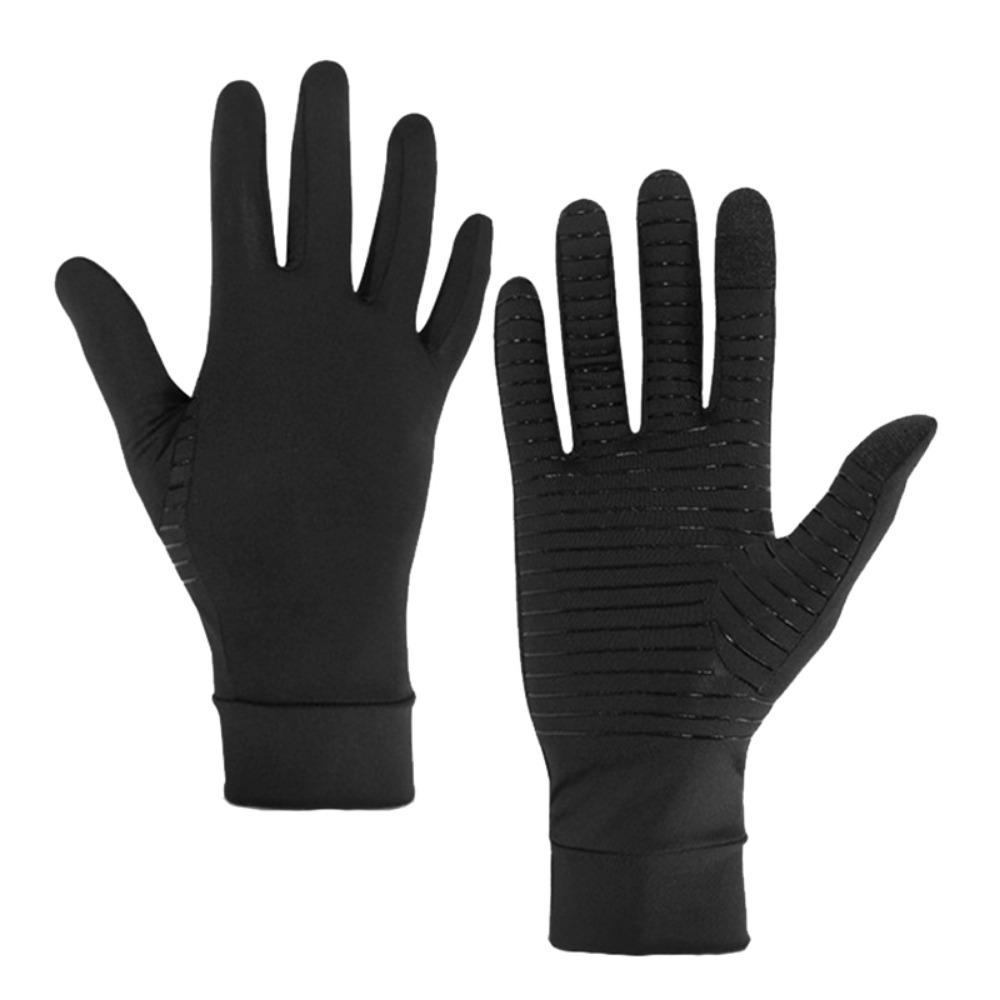Driving Hiking Running Full Finger Gloves Copper Fiber Spandex Touch Screen Winter Warm