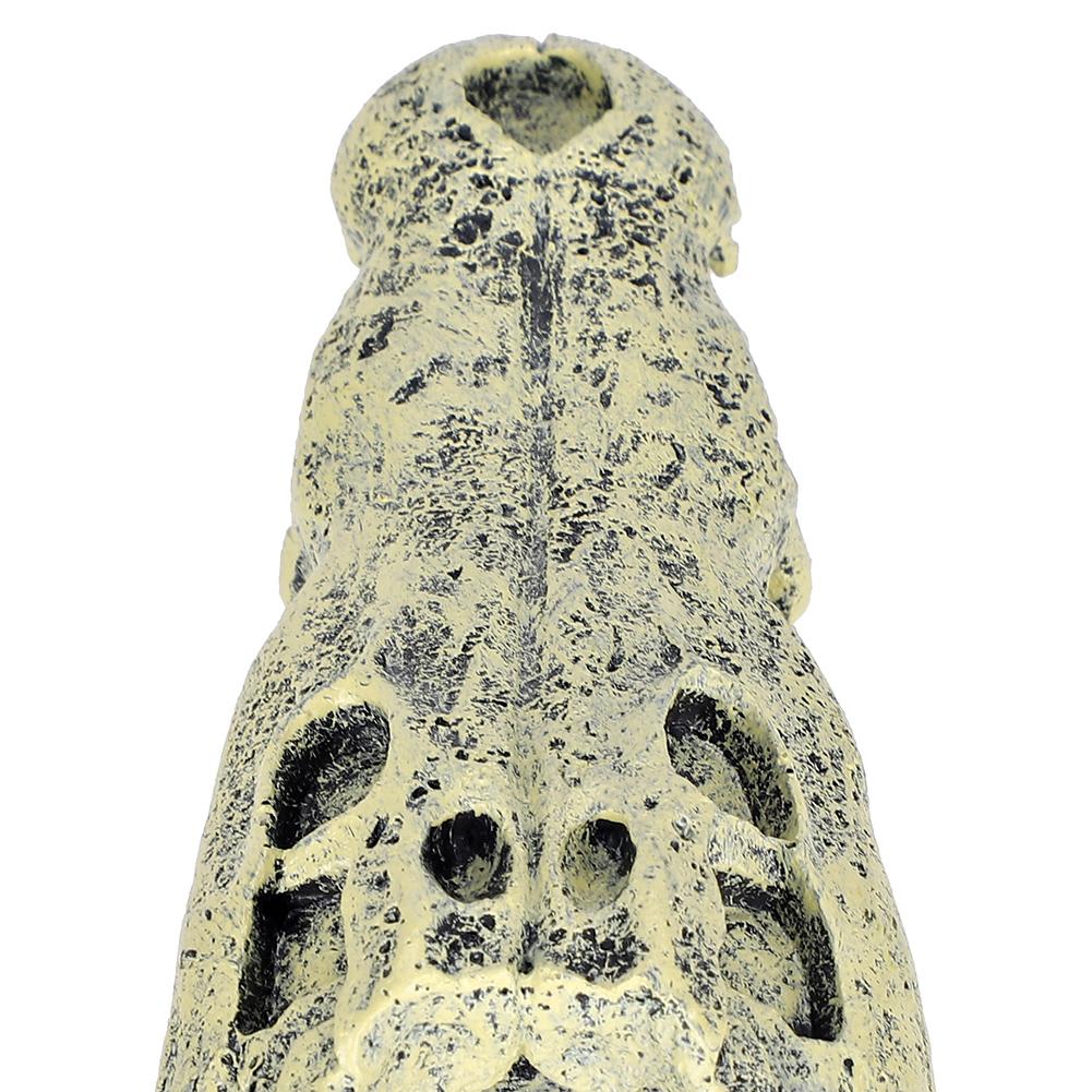 Resin Skull Ornament, Elegant Aquarium Decoration with Simulated Natural Design, for Fish   Landscape