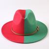Popular European and American Classic Double-color Wide-brimmed Top Hat Men's and Women's Fashion OL Style Cowboy Hat Jazz Hat