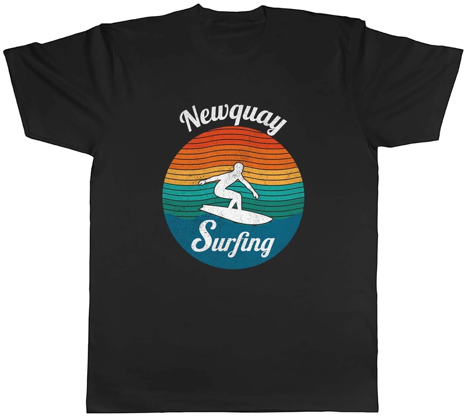 Personalised Surfing Ocean Beach Mens Unisex T-Shirt Tee Gift M
