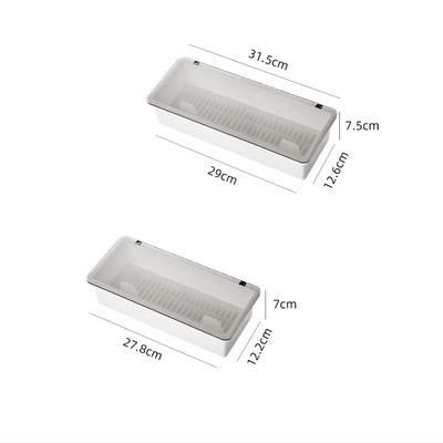 Small Large Chopstick Box Dustproof Tableware Storage Box Plastic Utensil Storage Box With Lid