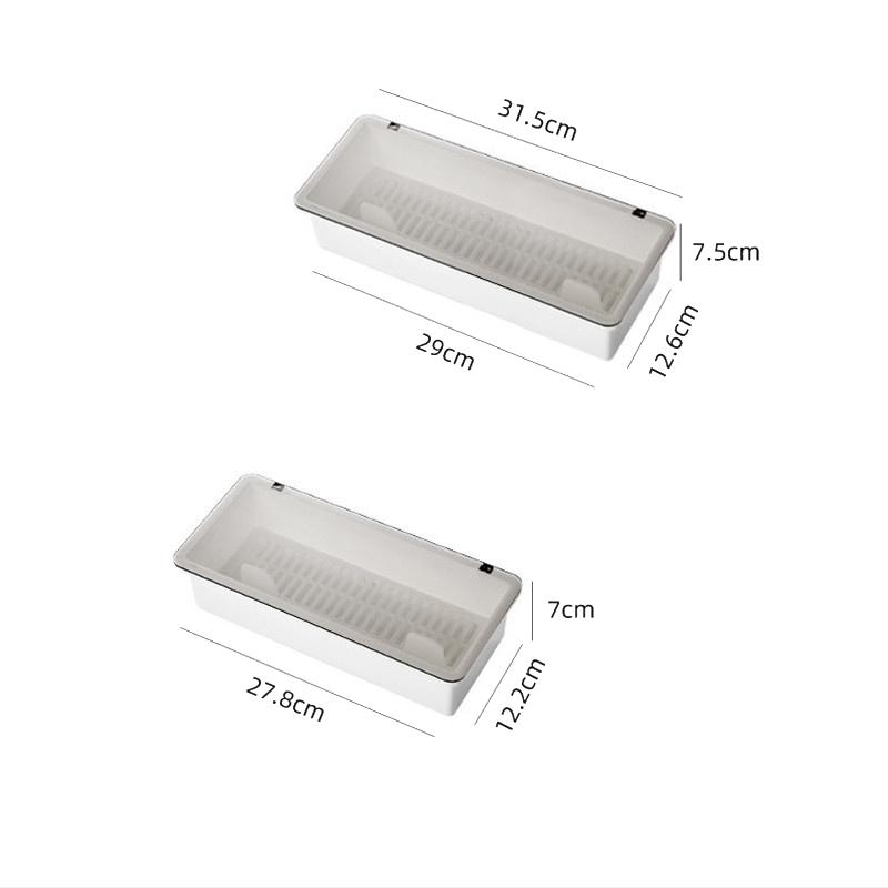 Small Large Chopstick Box Dustproof Tableware Storage Box Plastic Utensil Storage Box With Lid