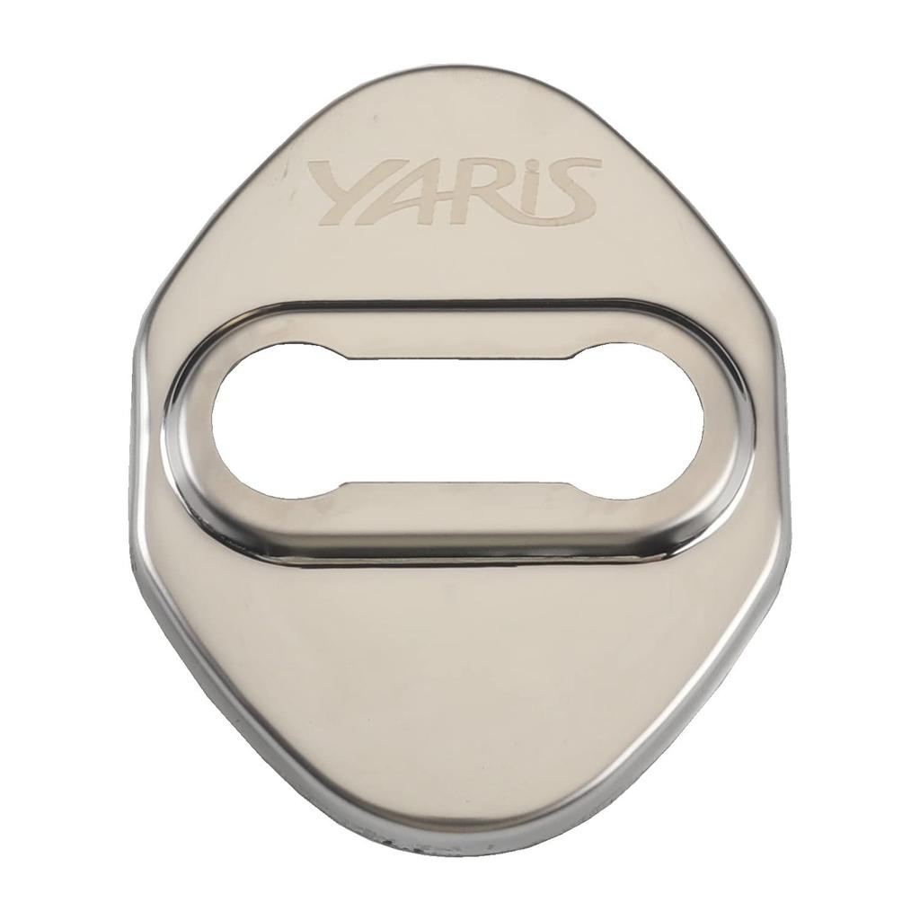 Haoshilianfa Toyota Cross Car Door Lock Striker Compatible with Yaris 210 150 10 and 15 Stainless Metal Easy Premium Car Set of 4 Yaris/Yaris Covers,
