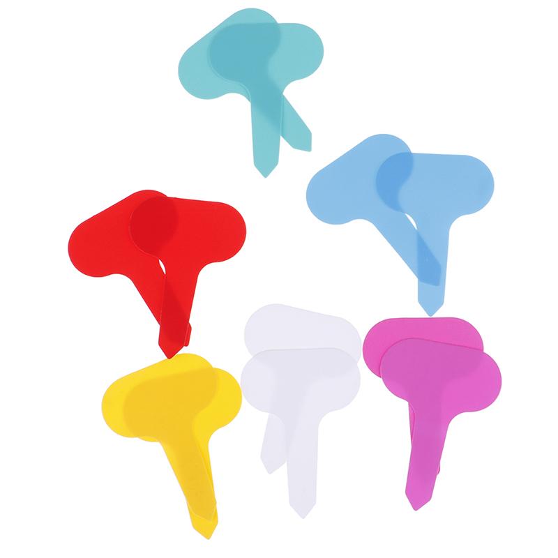 100pcs Garden Labels Plant Classification Sorting Sign Tag Ticket Plastic Writing Plate Board Plug In Card Colorful Garden Decor