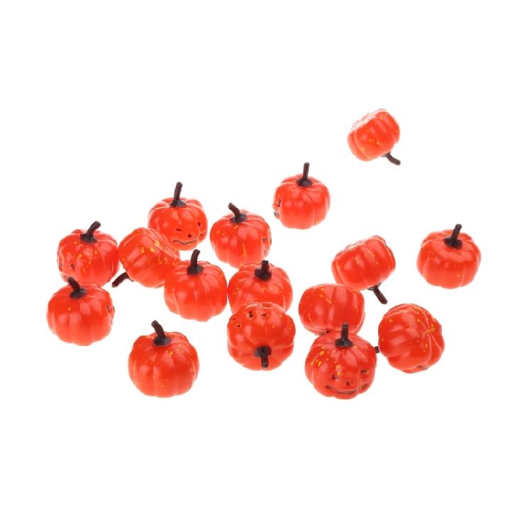 16 Pcs Halloween Foam Pumpkin Model Ornament Realistic Pumpkin Statue for Party