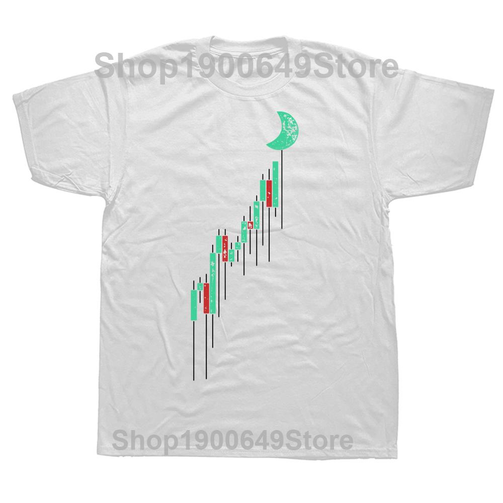 

Funny Vintage Stock Chart To The Moon T Shirts Graphic Cotton Streetwear Eat Sleep Trade Day Trading Trader Hip Hop Tshirt S