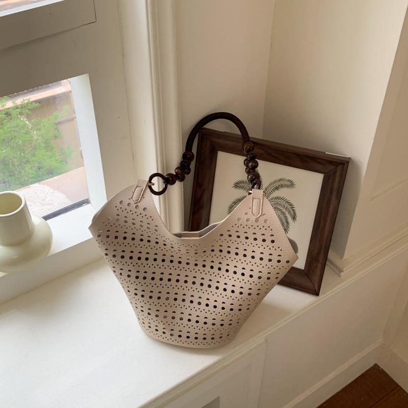 IELGY Hollow Bag Summer Commuter Shoulder Large Capacity Tote Bag