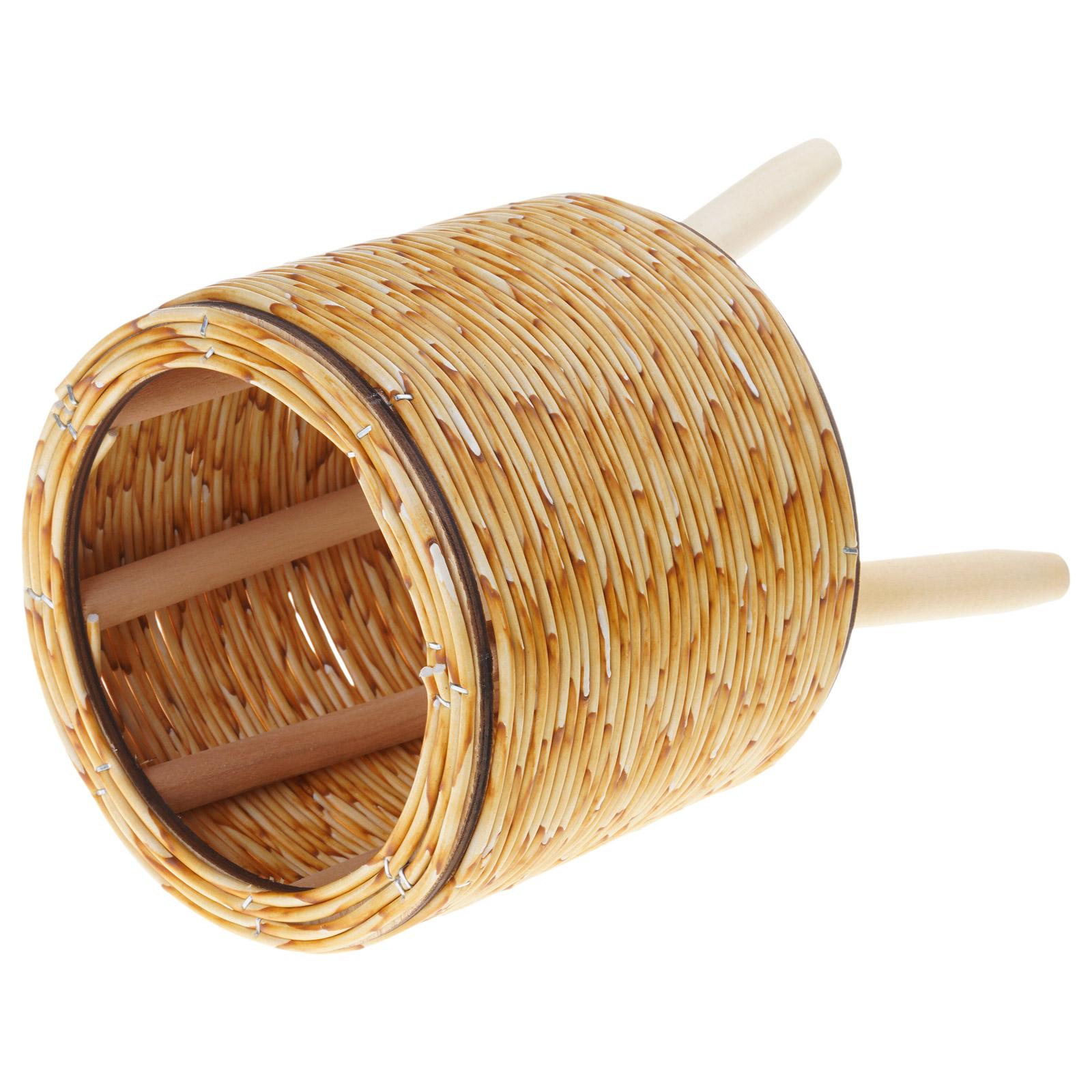 

Цветочные горшки с подставкой Плетеные ротанговые цветочные горшки Табурет для растений в виде корзины Дизайнерская подставка для цветочных горшков с деревянными ножками E