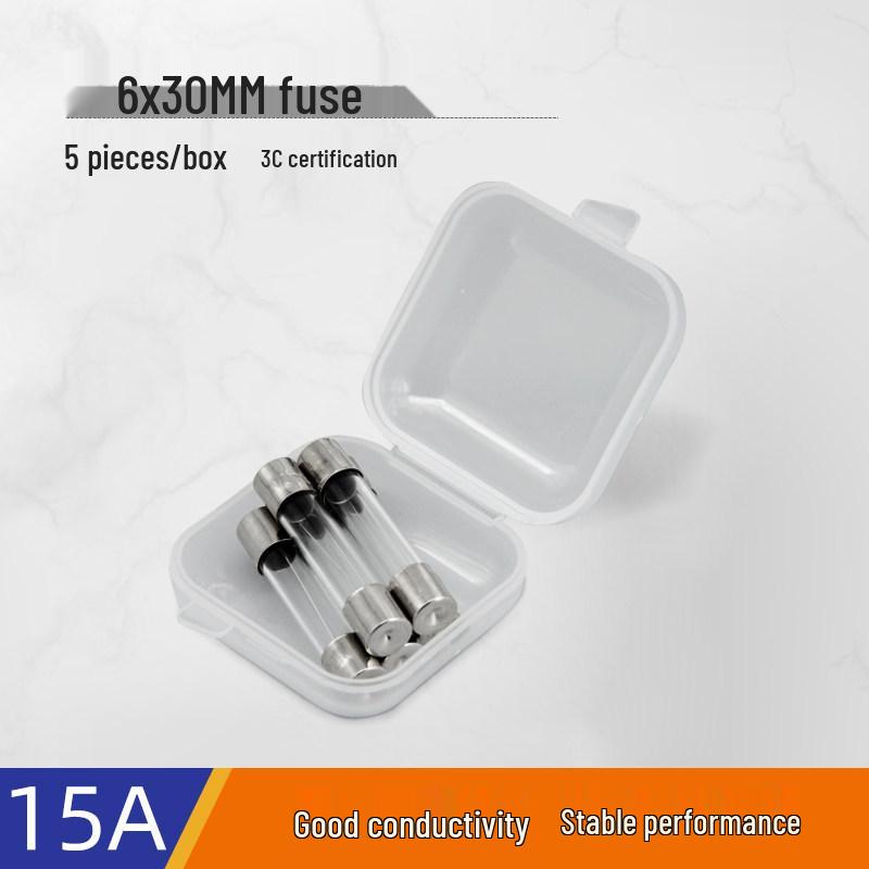 Glass Tube Fuse Set: 5x20mm & 6x30mm, 1-30A Range