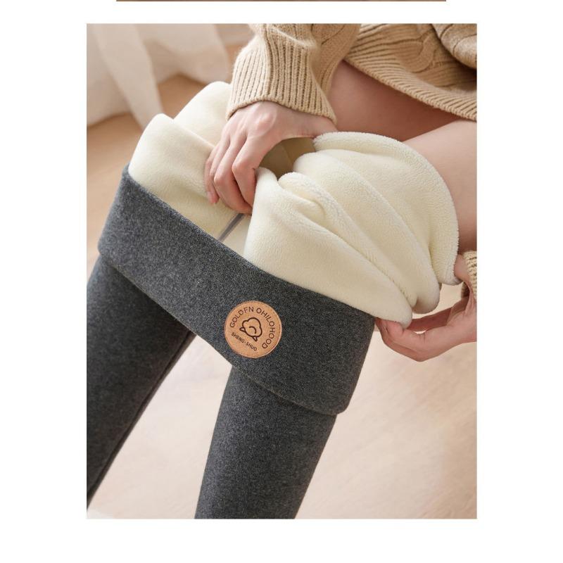 Women S Fleece Lined High Waist Thermal Leggings Winter Warm Pants