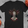 Camiseta de Mujer Retro Brujería Gótica Oculta Arte Oscuro Horror Mitología Halloween Gráfica Espeluznante Novedad Ropa de Algodón