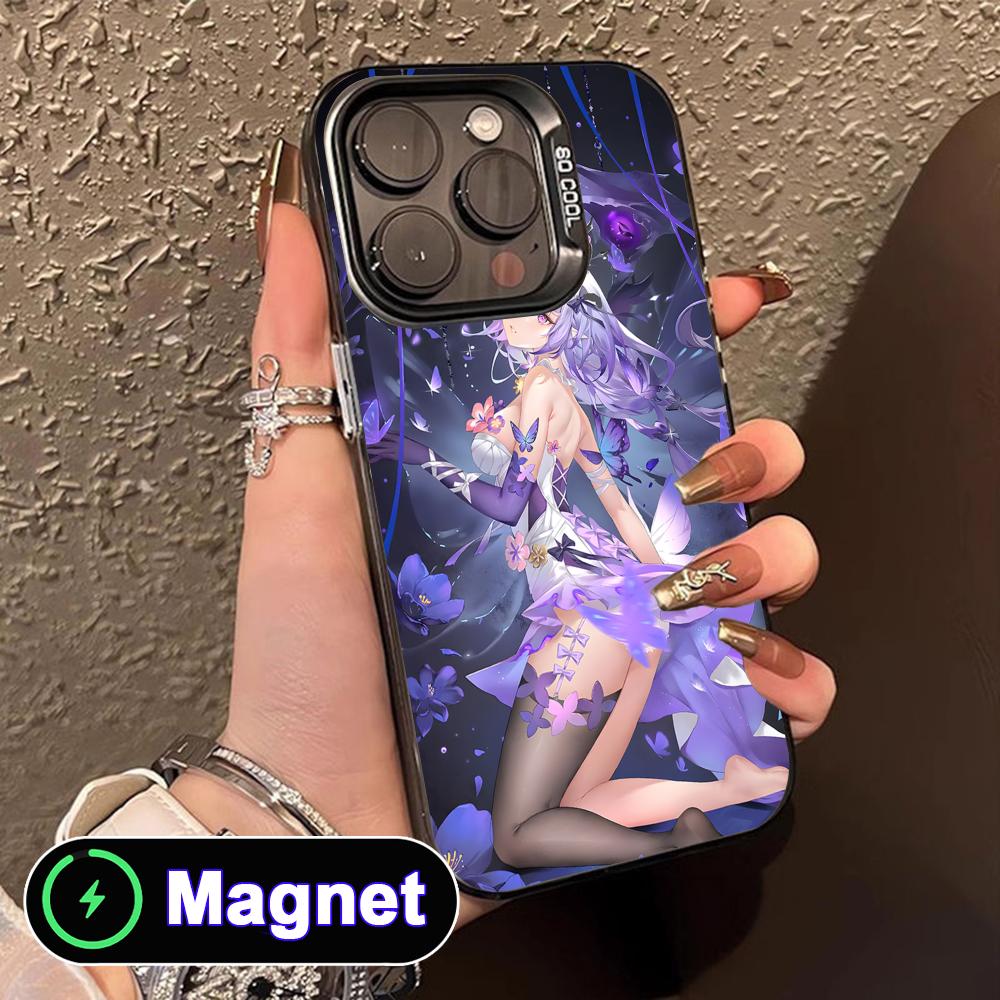 

HSR Castorice Translucent MagSafe Mobile Phone Case for iPhone 17 16 15 14 13 12 11 Air Pro Max Plus Colorful Cover iPhone 11
