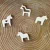 Four Pose Dalahorse Silicone Mould For Home Plasters Figurines And Creative Decoration Projects