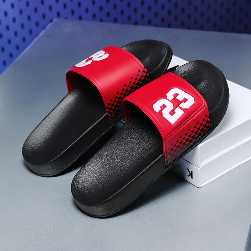 Fashion Minimalist Black and White Slippers - Home Slippers Comfortable Quick Drying Sports Shower Shoe Suitable for Indoor Outdoor Wear