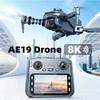 NEW AE19 Drone Screen Control GPS Drone Automatic Return 8K Dual Camera Optical Flow 8K HD Aerial Photography Quadcopter