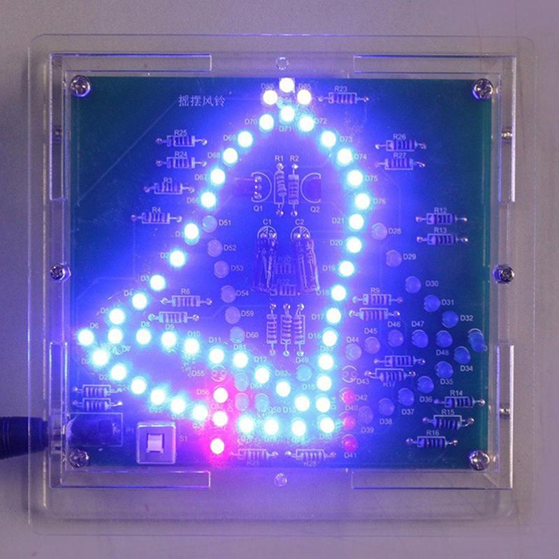 Laboratory Swing Bells Diy Windbell Fun Soldering Electronic Swing Bells Wind Chime Leds Flashing Light Dc Learning Kit