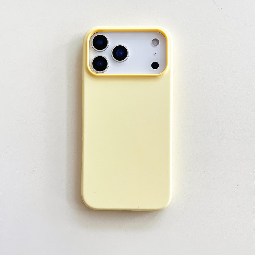 Two-Color Liquid Silicone Case for iPhone 17 Pro Max - Anti-Fall, Compatible with iPhone 14/15/16