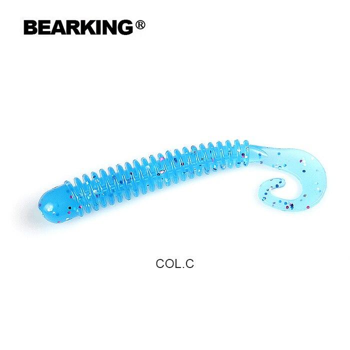 BEARKING Fishing Lure 65mm 1.6g 15pcs / Bag G Tail Soft Baits Fishing Wobbler Bass Bait Artificial Fishing Soft Lure Tacke