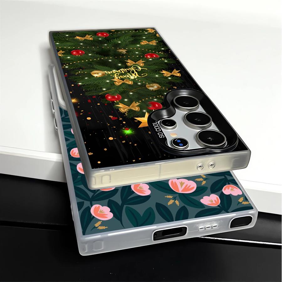 Winter Christmas Snowman Soft Shell Phone Case for Samsung Galaxy S22 Ultra S21 S24Ultra S20 FE S25Plus S23 S25 S24 FE Note 20