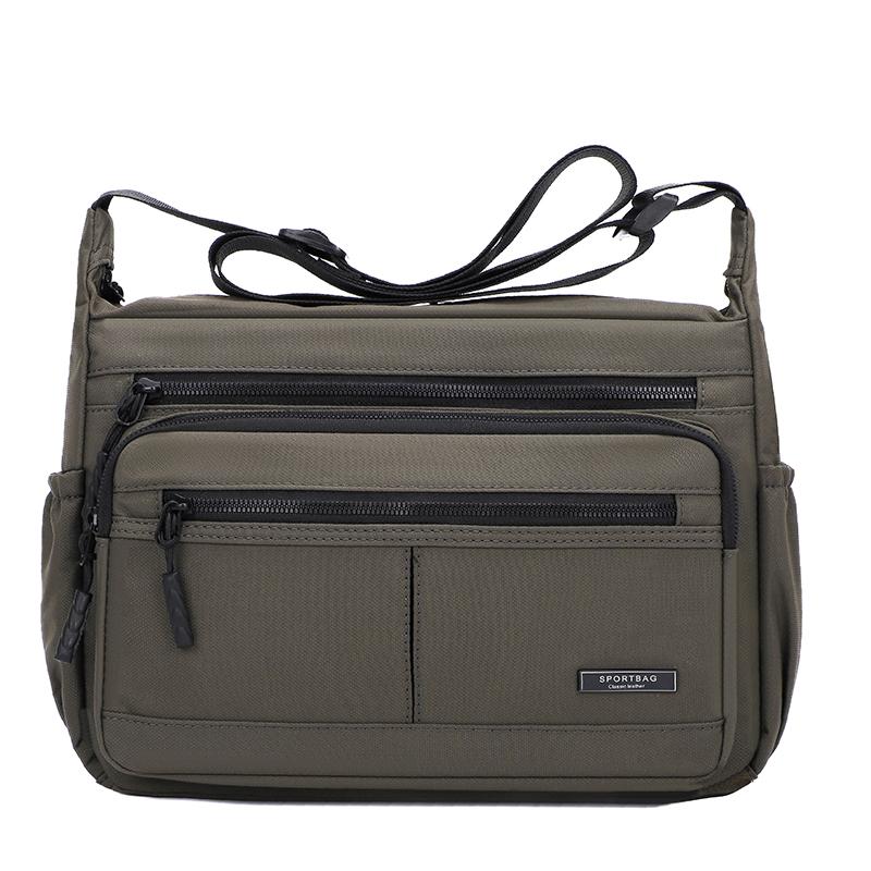 Large Capacity Shoulder Bag Men's Business Briefcase Water-Repellent Crossbody Bag