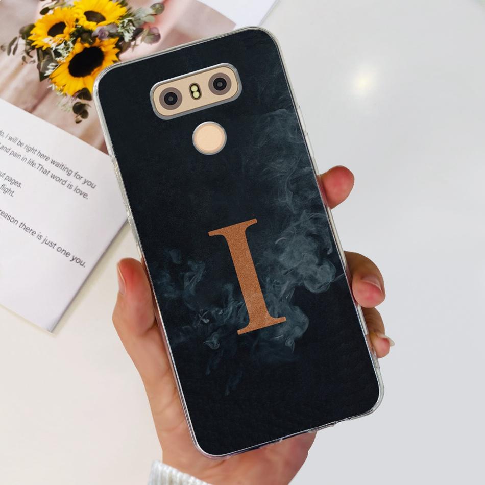 Für LG G6 Plus Handyhülle LG G6+ G 6 G6plus G600L G600K G600S H870 H871 Mode Buchstabe Weiches Silikon Klares TPU Schlanke Rückabdeckung