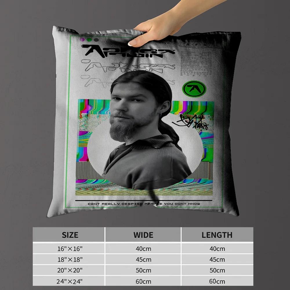 Aphex Twin DJ Pillow Cover Sofa Cushion Cover Home Room Decoration Children Gift