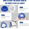 Forros para Mascarilla CPAP para Mascarillas Faciales Completas, Absorbentes de Humedad, Reductores de Presión, Mejoran la Comodidad, Lavables, Cubierta de Algodón