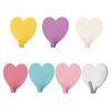 Ins Heart-Shaped Wall Adhesive Hooks Cute Durable Hooks Punch Free Wall Storage Holder Simple Behind-door Keys Umbrella Hooks
