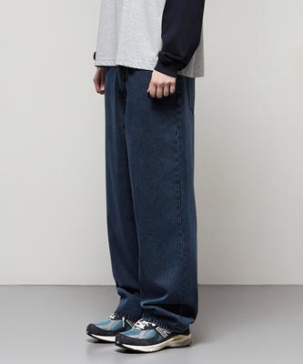 IL CORSO Washed Dial Wide Pants Ocean Navy Iepa5E101B3