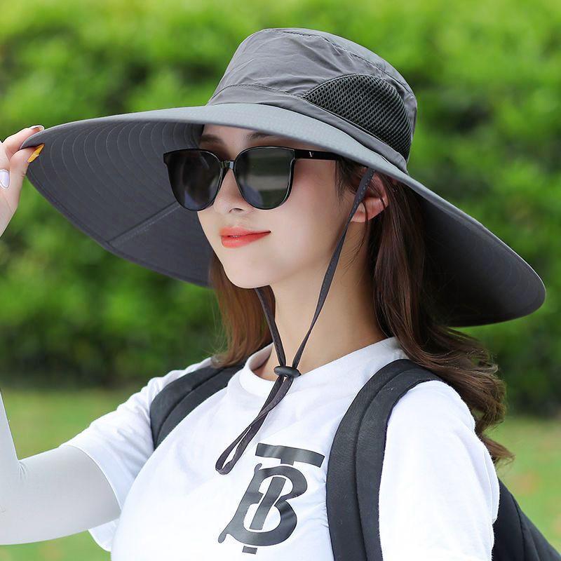 Sommer Sonnenhüte UV-Schutz Outdoor Jagd Angelmütze für Männer Frauen Wandern Camping Visier Eimer Hut Abnehmbarer Fischerhut