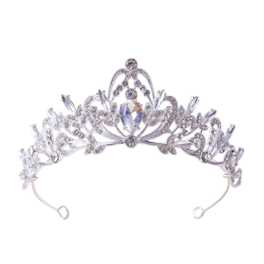 

Jewelry Rhinestone Queen Princess Crown Baroque Crystal Bride Tiaras Classical Pattern Vintage Diadem Headwear Hair Accessories